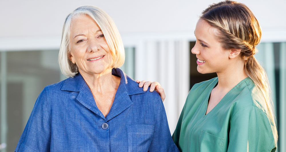 Nurse Helping Woman